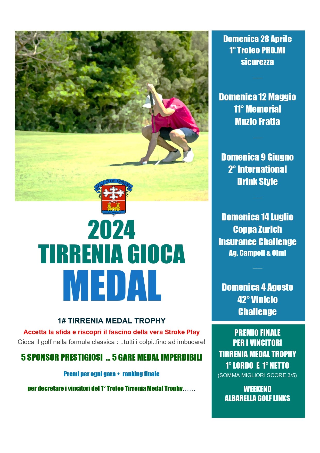 Circuito -TIRRENIA GIOCA MEDAL-