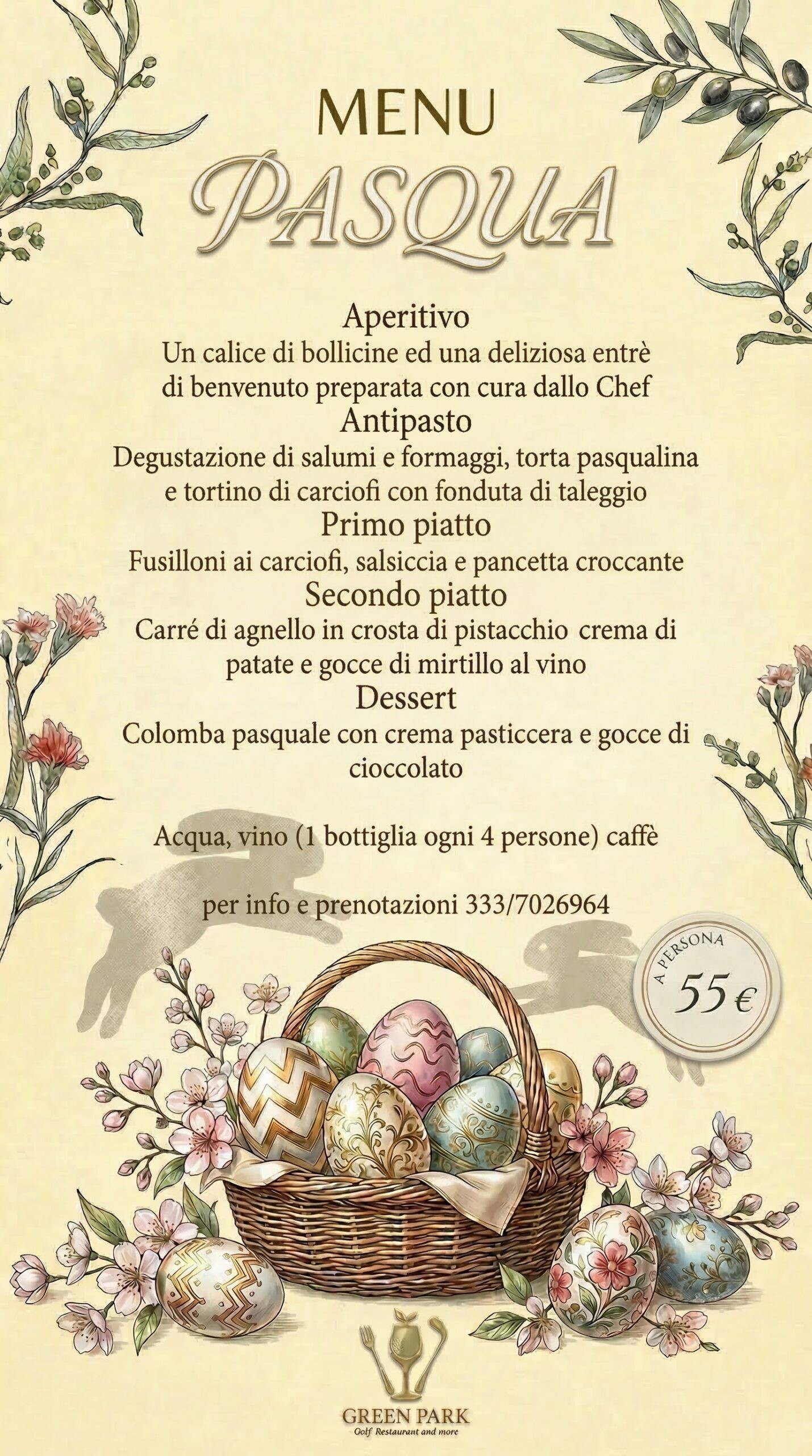 menu pasqua
