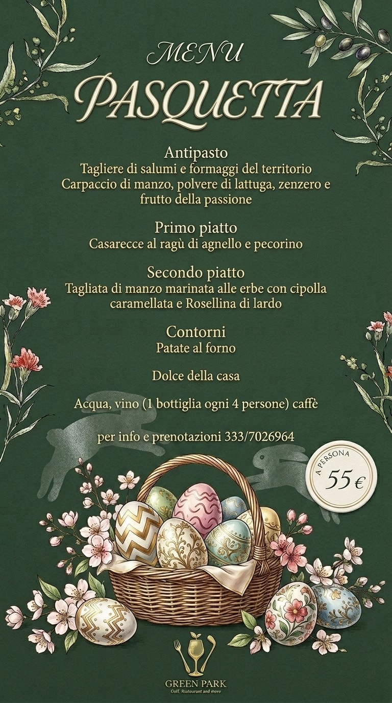 menu pasquetta