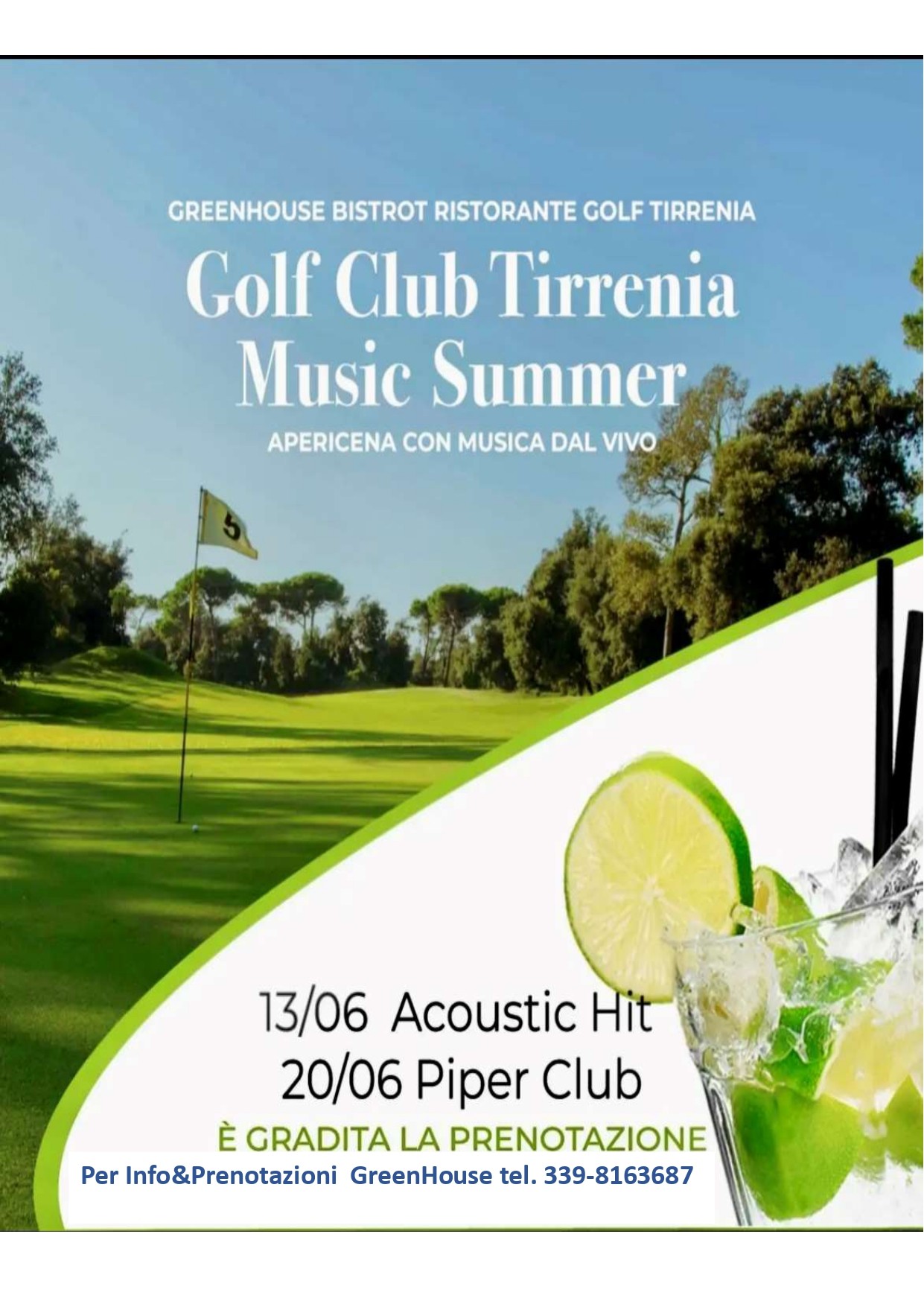 Golf Tirrenia Music Summer